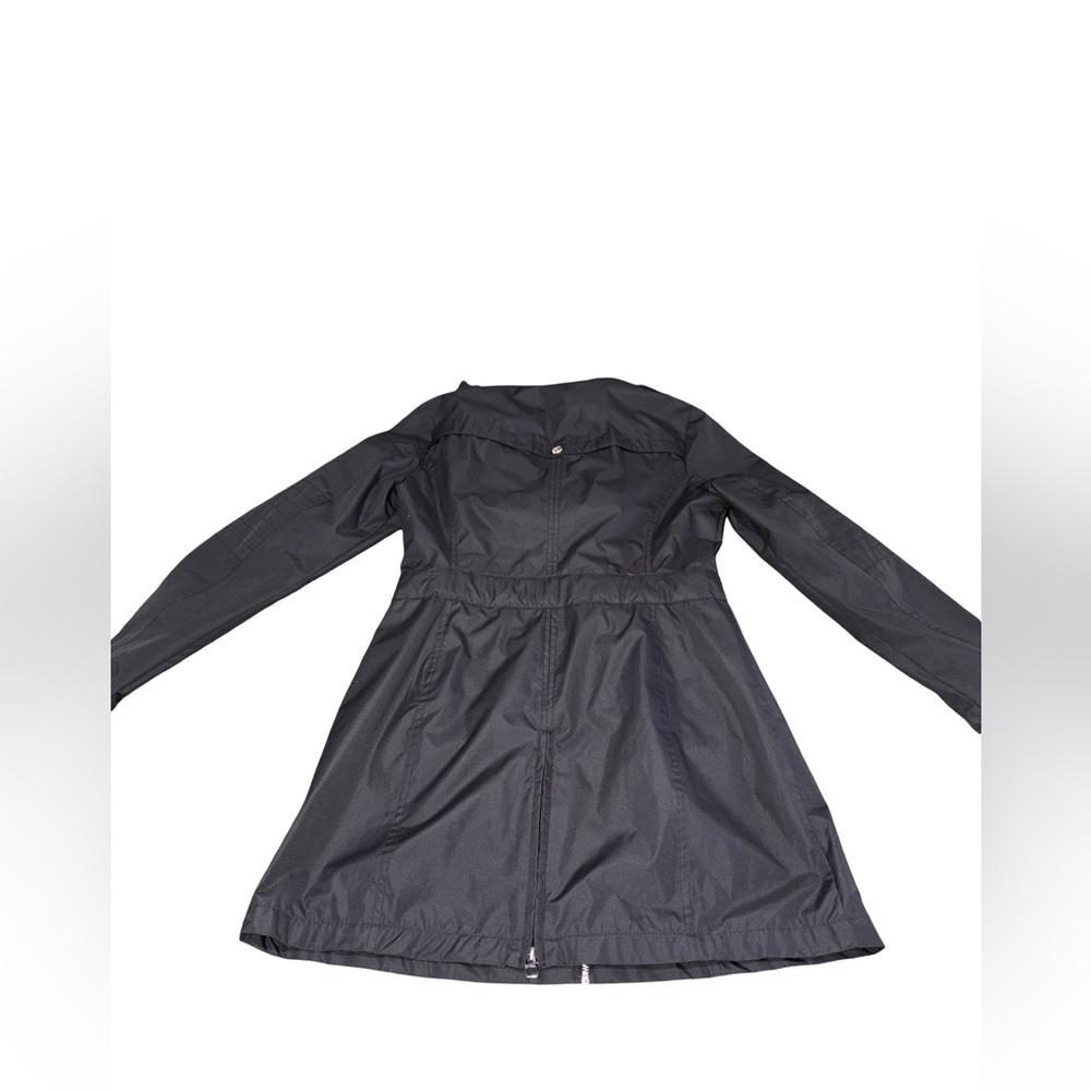 M60 Miss Sixty Black Hooded Trench Coat Jacket Belted Size S - Picture 4 of 14